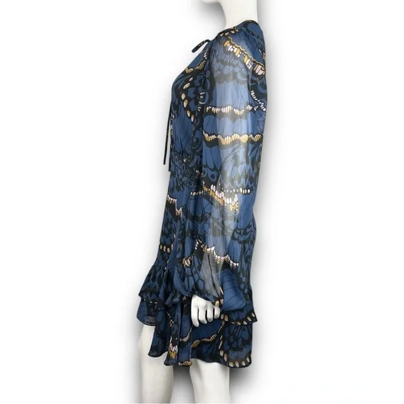 TED BAKER LONDON Pollei Butterfly Print Mini Dress US 6 Prairie Wedding Guest - Picture 8 of 16
